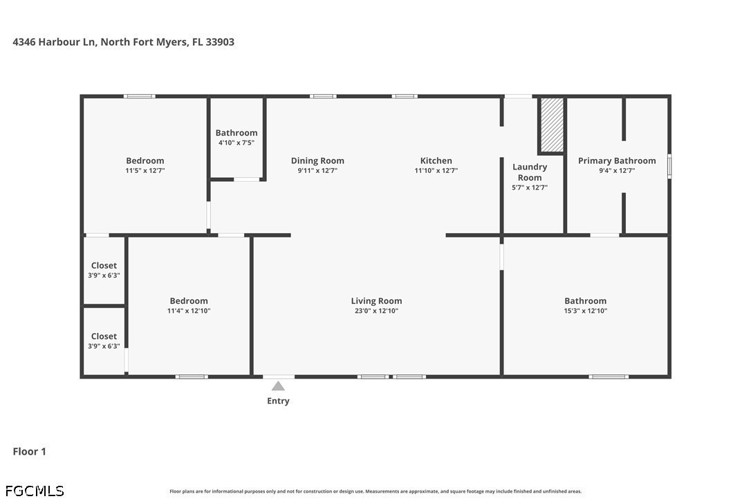 3 bed home in North Fort Myers