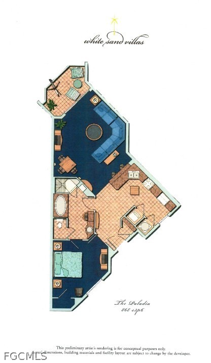 1 Bed Waterfront Home for Sale in White Sand Villas, photo 4