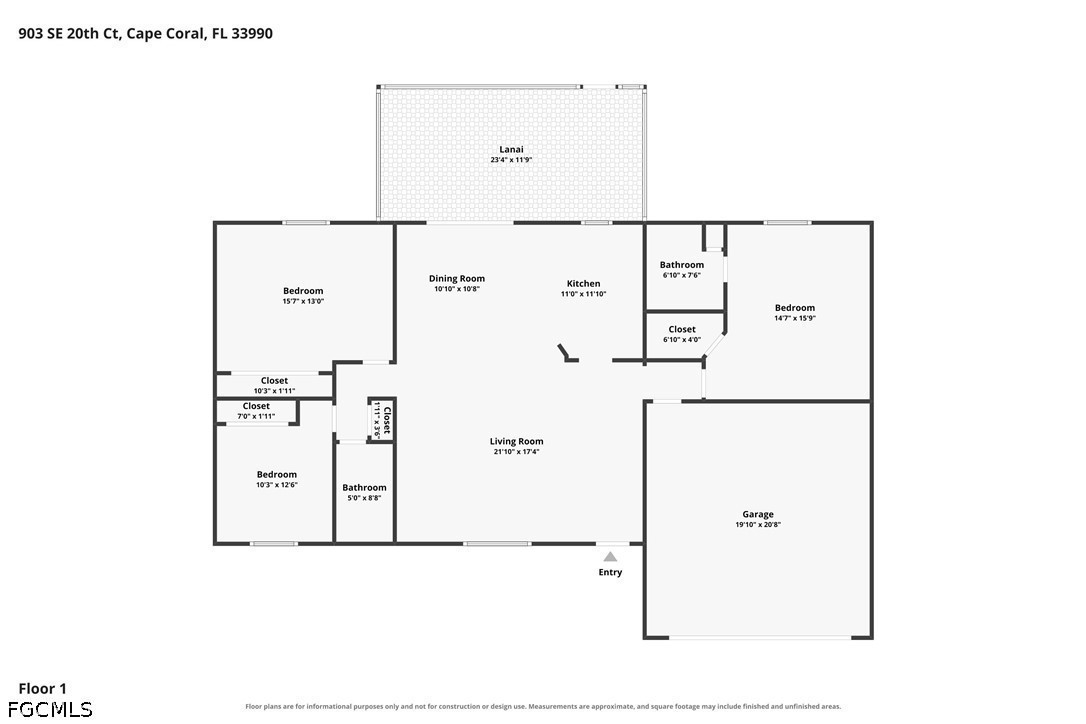 3 Bed Waterfront Home for Sale in Cape Coral, FL, $449,800 — photo 32