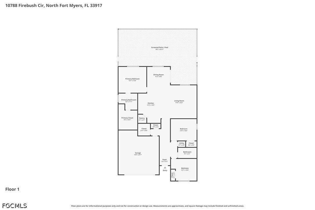 3 Bed Pool Home for Sale in North Fort Myers, FL, $390,000 — photo 37