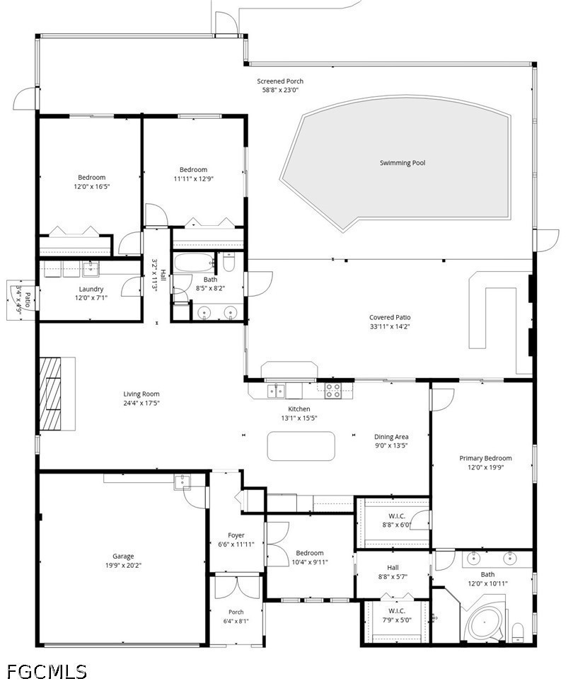 3 Bed Pool Home for Sale in Cape Coral, photo 46